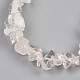 Unisex Chip Natural Quartz Crystal Beaded Stretch Bracelets(BJEW-S143-16)-3