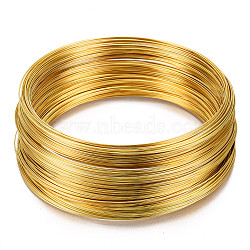 Carbon Steel Memory Wire, for Collar Necklace Making, Necklace Wire, Golden, 22 Gauge, 0.6mm, about 900 circles/1000g(MW11.5CM-G)