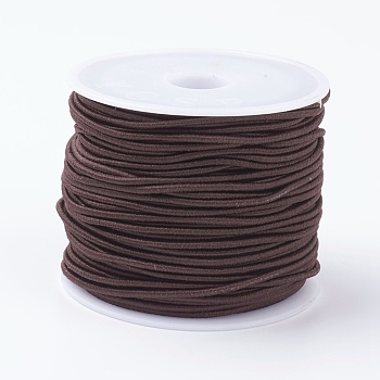 Elastic Cords, Stretchy String, for Bracelets, Necklaces, Jewelry Making, Coconut Brown, 1mm, about 19.68~21.87 yards(18~20m)/roll
