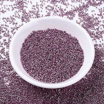 MIYUKI Delica Beads, Cylinder, Japanese Seed Beads, 11/0, (DB1848) Duracoat Galvanized Dusty Orchid, 1.3x1.6mm, Hole: 0.8mm, about 2000pcs/10g
