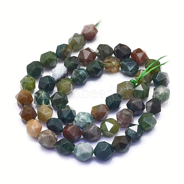 Chapelets de perles en agate indienne naturelle(G-L552O-07-8mm)-3