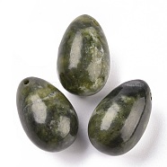 Natural Xinyi Jade/Chinese Southern Jade Pendants, Easter Egg Stone, 39.5x25x25mm, Hole: 2mm(G-P438-E-07)