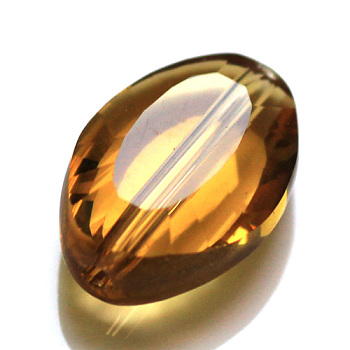 Imitation Austrian Crystal Beads, Grade AAA, Faceted, Oval, Goldenrod, 11.5x8x4mm, Hole: 0.9~1mm