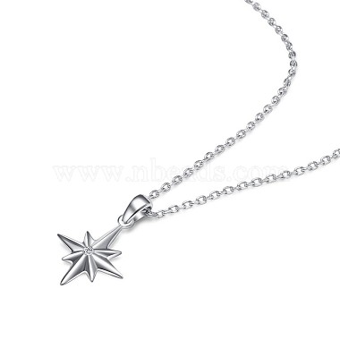 Tinysand starburst 925 colliers à pendentif en argent sterling avec zircone cubique(TS-N345-S)-3
