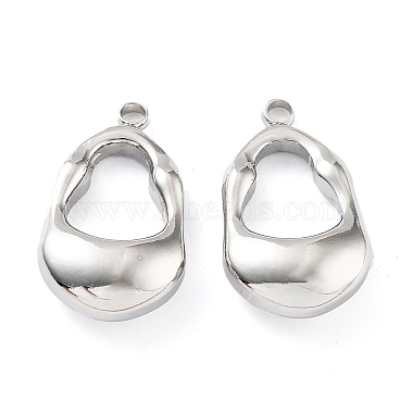 Stainless Steel Color Teardrop 201 Stainless Steel Pendants