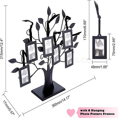 soporte de marco de imagen de árbol genealógico de hierro(AJEW-WH0223-71)-2