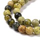 Natural Yellow Turquoise(Jasper) Beads Strands(GSR6mmC007)-6