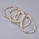 Natural Citrine Bead Stretch Bracelets(BJEW-K213-66)-1