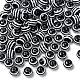 Round Striped Resin Beads(X-RESI-R158-10mm-11)-1