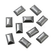 Synthetic Non-magnetic Hematite Cabochons, Rectangle, 16x10x3.5mm(G-K348-02)