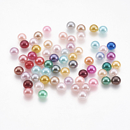 5000pcs ABS Plastic Imitation Pearl Cabochons, Half Round, Mixed Color, 5x2.5mm(SACR-S738-5mm-M)