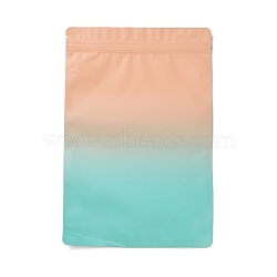 Two Tone Rectangle Plastic Zip Lock Gift Bags, Resealable Bags, Turquoise, 24x16x0.1cm, Unilateral Thickness: 2.9 Mil(0.075mm)(OPP-B006-01B-01)