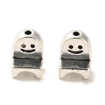 Tibetan Style Alloy Beads, Cadmium Free & Lead Free, Chair, Antique Silver, 10.5x8x7mm, Hole: 1.4mm, about 628pcs/1000g
