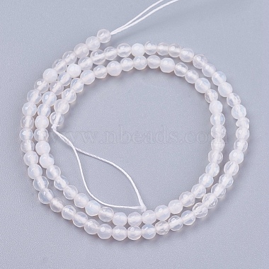 Chapelet de perles rondes en agate naturelle(G-L084-4mm-14)-2