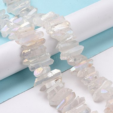 Natural Quartz Crystal Points Beads Strands(G-K181-B28)-5