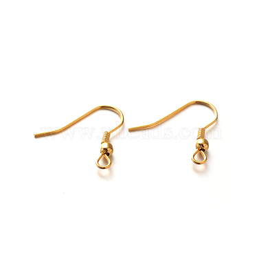 Golden 304 Stainless Steel Earring Hooks