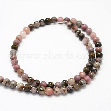 Natural Rhodonite Beads Strands(X-G-F364-01-8mm)-2