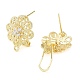 Boucles d'oreilles en laiton(KK-E083-17G)-2