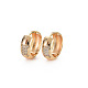 Real 18K Gold Plated Brass Chunky Huggie Hoop Earrings(KK-S356-657-NF)-1