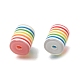 Transparent Rainbow Stripe Opaque Resin Beads(RE-CBA0A57-12B)-2