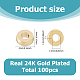 100Pcs Brass Beads(KK-HS0015-28G)-2