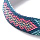 bracelet cordon polyester-coton motif losange tressé(FIND-PW0013-001A-02)-3