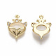 Brass Micro Pave Cubic Zirconia Charms(KK-R132-013-NF)-2