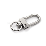Alloy Swivel Snap Clasps, for Bag Making, Platinum, 33x13mm(PW-WG24595-01)