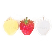DIY Silicone Candle Molds, for Scented Candle Making, Strawberry, 9x7.2x2.7cm(DIY-Q033-11B)