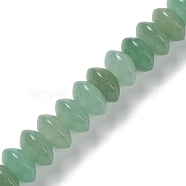 Natural Green Aventurine Beads Strands, Disc, 12x6mm, Hole: 0.7mm, about 33pcs/strand, 8.27~8.46 inch(21~21.5cm)(G-C026-A02)