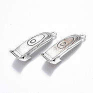 Tibetan Style Alloy Pendants, Lead Free & Cadmium Free, Shaver, Antique Silver, 48x12x10mm, Hole: 2.5mm, about 27pcs/500g(TIBE-S323-075AS-RS)