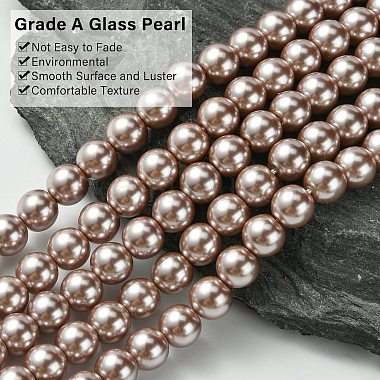 Eco-Friendly Dyed Glass Pearl Round Beads Strands(HY-A008-8mm-RB046)-2