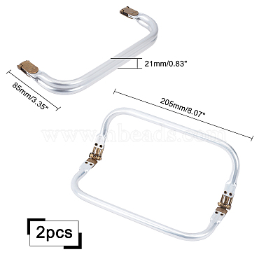 パンダホール エリート 2 個のアルミニウム財布フレーム ハンドル(FIND-PH0003-36)-4