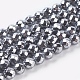 Non-Magnetic Synthetic Hematite Beads Strands(G-G093-3mm)-1
