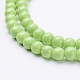 Painted Glass Round Bead Strands(X-DGLA-S071-6mm-20)-3