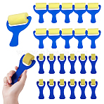 32Pcs 2 Styles Paint Roller Sponge Brush  with Plastic Handle, Royal Blue, 129~131x58~102x36mm, 16pcs/style(AJEW-NB0008-82)