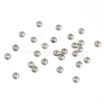 Non-Tarnish 304 Stainless Steel Crimp Beads, Stainless Steel Color, 2.5x1.5mm, Hole: 1.4mm
(X-STAS-R065-31)