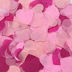 5 Bags Paper Heart Confetti, Party Decor, Deep Pink, 25x28x0.1mm, 10g/bag(AJEW-CP0011-74B)