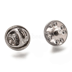 304 Stainless Steel Lapel Pin Backs, Tie Tack Pin, Brooch Findings, Stainless Steel Color, 11.5x5.5mm, Hole: 1.2mm(STAS-P262-03P)