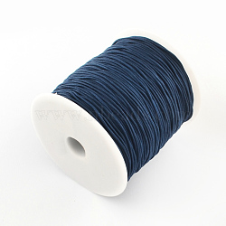 Nylon Thread, with One Nylon Thread inside, Prussian Blue, 2mm, about 109.36 yards(100m)/roll(NWIR-R013-2mm-335)