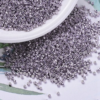 MIYUKI Delica Beads, Cylinder, Japanese Seed Beads, 11/0, (DB0419) Galvanized Dusty Orchid, 1.3x1.6mm, Hole: 0.8mm, about 2000pcs/10g
