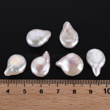 Perles de perles keshi naturelles(PEAR-N020-S09)-5