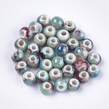 Colorful Round Porcelain Beads