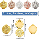 10Pcs 5 Colors Brass Diffuser Locket Pendants(KK-BC0008-30)-2