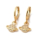 Rack Plating Brass Micro Pave Cubic Zirconia Leverback Earrings(EJEW-P221-35G)-1