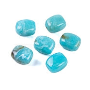 Acrylic Bead, Imitation Jade, Rectangle, Dark Turquoise, 13x11x8mm, Hole: 1.5mm. 510pcs/500g(OACR-H120-02H)