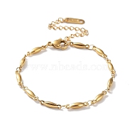 316 Surgical Stainless Steel Oval Link Chain Bracelet, Golden, 6-1/8 inch(15.5cm)(BJEW-M305-05G)