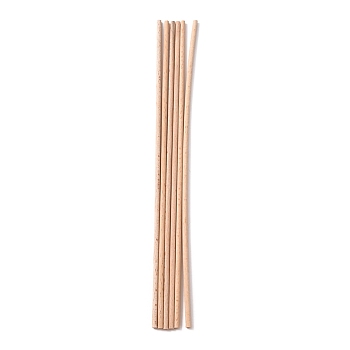 Beech Wood Sticks, Round Dowel Rod, for Braiding Tapestry, Column, PeachPuff, 300x5mm