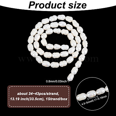 1 hebras de perlas naturales cultivadas de agua dulce de grado A(PEAR-GO0001-08)-2