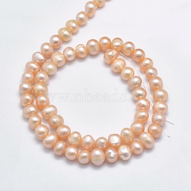 Natural Cultured Freshwater Pearl Beads Strands(PEAR-F007-48-01)-3